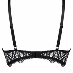 Jolidon Angels Black Lace Underwired Bra -Stockings Shop Mayfair Stockingss2249 s2249.neg 2 2 112