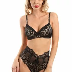 Jolidon Angels Black Padded Bra -Stockings Shop Mayfair Stockingss2250 s2250.neg 1d2250 d2250.neg 1 25