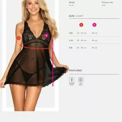 Obsessive Sweetia Babydoll And Thong -Stockings Shop Mayfair Stockingssweetia babydoll 01 9