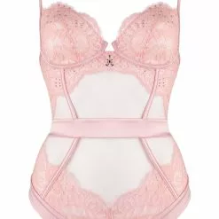 Prelude Milano Prelude Marlene Pink Bodysuit -Stockings Shop Mayfair Stockingsyh306 yh306.roz 1 39