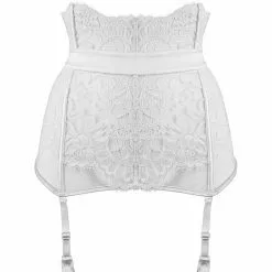Prelude Milano Marlene White Suspender Belt -Stockings Shop Mayfair Stockingsyj300 yj300.alb 1 42