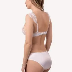 Prelude Milano Prelude Marlene White Triangle Bra 12 Prelude Milano Prelude Marlene White Triangle Bra -Stockings Shop Mayfair Stockingsys303 ys303.alb 4yd. yd.alb 4 31