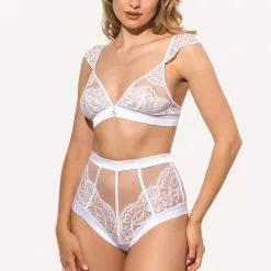 Prelude Milano Prelude Marlene White Triangle Bra 11 Prelude Milano Prelude Marlene White Triangle Bra -Stockings Shop Mayfair Stockingsys303 ys303.alb 5yd303 yd303.alb 5 4