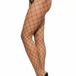 Roma Costume Black Fence Net Pantyhose