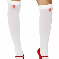 Roma Costume Nurse Thigh High Stockings