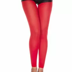 MUSIC LEGS Restless In Rouge Opaque Capri Pantyhose