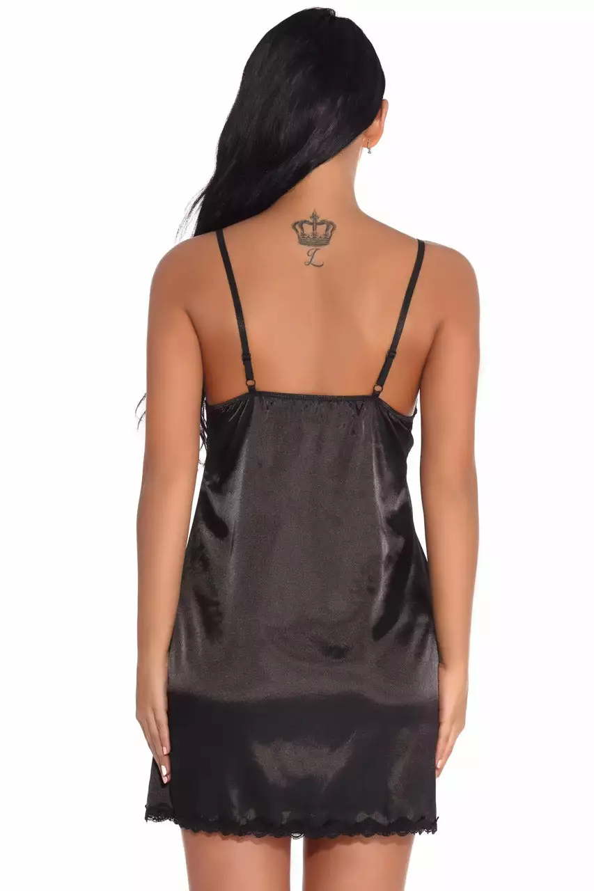 3WISHES Lovely Lace And Satin Chemise 2 3WISHES Lovely Lace And Satin Chemise - Image 2