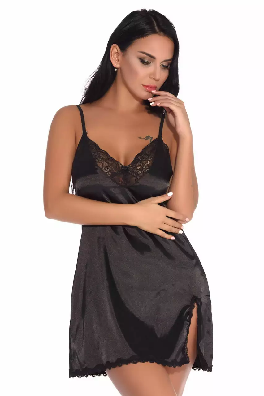 3WISHES Lovely Lace And Satin Chemise 3 3WISHES Lovely Lace And Satin Chemise - Image 3