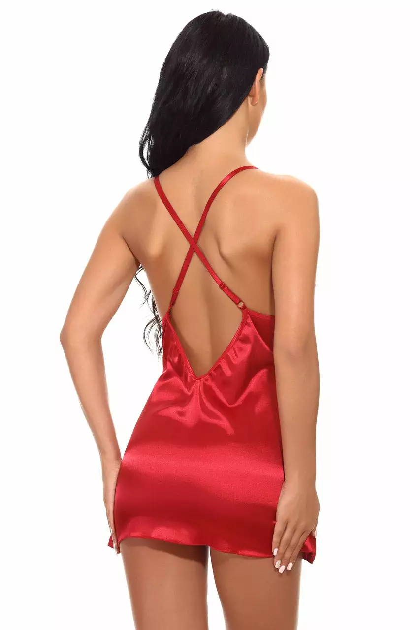 3WISHES Sultry Satin Chemise 2 3WISHES Sultry Satin Chemise - Image 2