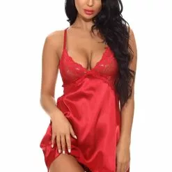 3WISHES Sultry Satin Chemise