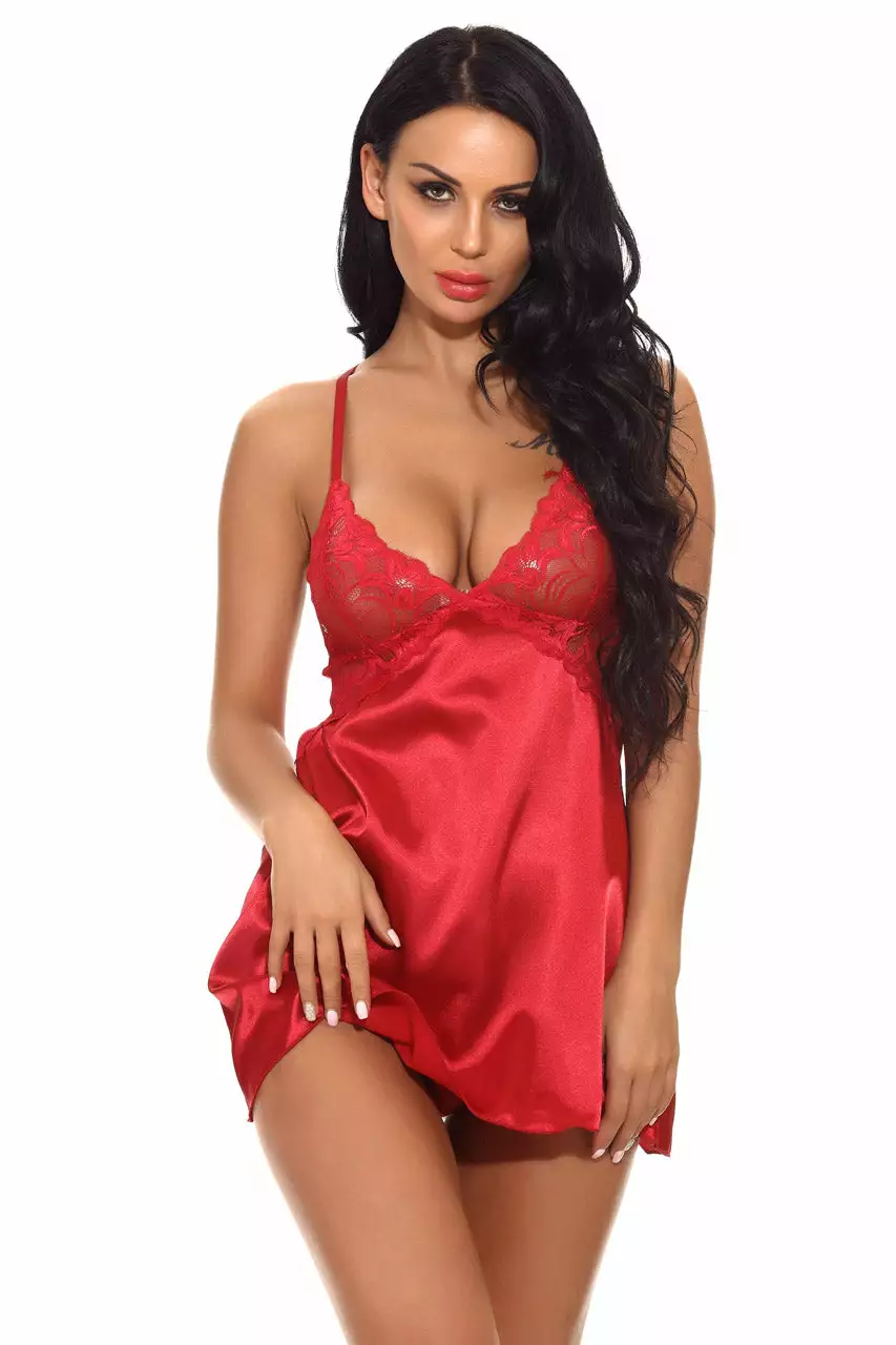 3WISHES Sultry Satin Chemise 1 3WISHES Sultry Satin Chemise