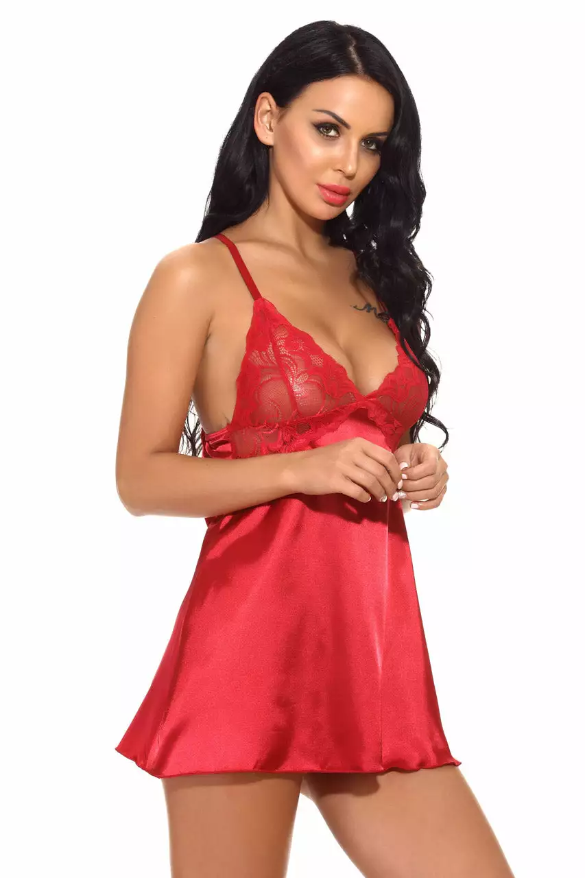 3WISHES Sultry Satin Chemise 3 3WISHES Sultry Satin Chemise - Image 3