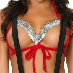 3WISHES Sequin Santa Lingerie Costume -Stockings Shop apibm6nvu 85937