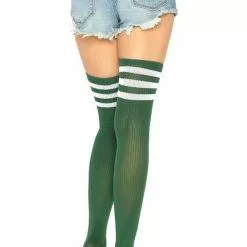 LEG AVENUE Striped Thigh High Stockings -Stockings Shop apic1lifb 41001