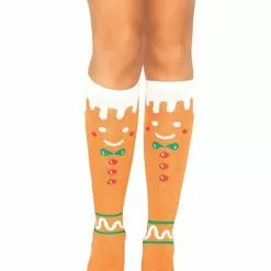 LEG AVENUE Gingerbread Man Knee Highs -Stockings Shop apiupes3f 12305 b0d255d4 bc30 4e22 b0a3 c9b6abd634a6