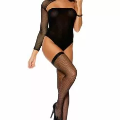 Elegant Moments One Sleeve Opaque Teddy