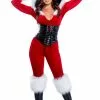 J Valentine Fur Trimmed Hooded Catsuit