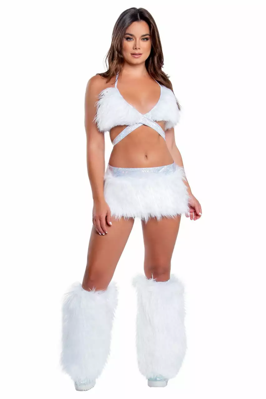 J Valentine Furry Light Up Skirt - Image 6