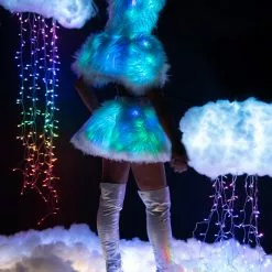 J Valentine Light Up Hooded Shrug 50 J Valentine Light Up Hooded Shrug -Stockings Shop jvfr150 fr151 bgn back 1