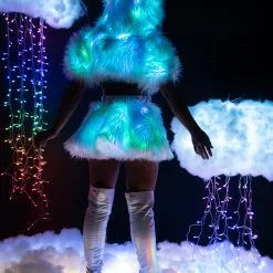 J Valentine Light Up Furry Belted Skirt -Stockings Shop jvfr150 fr151 bgn back 2 465acb90 e0cd 4eae abc6 50f72561f8e1