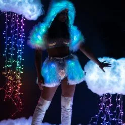 J Valentine Light Up Furry Belted Skirt -Stockings Shop jvfr150 fr151 bgn front 1 fb3954c1 148d 487e 98af d437bb9d160f