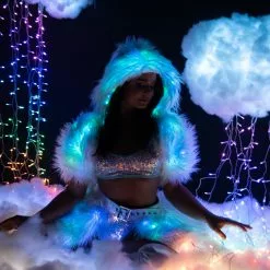 J Valentine Light Up Furry Belted Skirt -Stockings Shop jvfr150 fr151 bgn front 3 6444b226 67b9 4cf5 b4c0 13e1276f7ccf