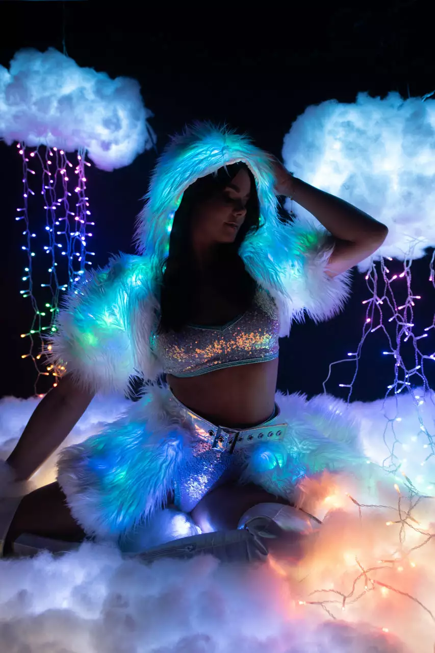 J Valentine Light Up Hooded Shrug 7 J Valentine Light Up Hooded Shrug - Image 7