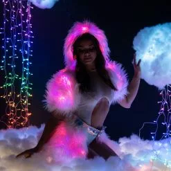 J Valentine Light Up Hooded Shrug 40 J Valentine Light Up Hooded Shrug -Stockings Shop jvfr150 fr151 cnf front 2