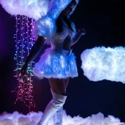 J Valentine Light Up Furry Belted Skirt -Stockings Shop jvfr150 fr151 wbl side d4ee2ecc 7461 42d6 b8ee e882a7418e77