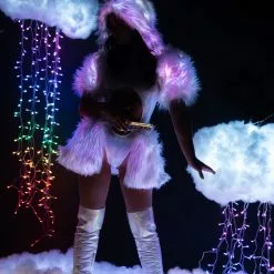 J Valentine Light Up Hooded Shrug 46 J Valentine Light Up Hooded Shrug -Stockings Shop jvfr150 fr151 wpk front 1