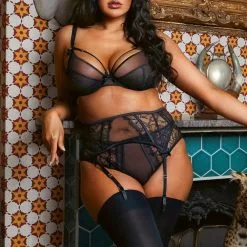 Playful Promises Fallon Midi Brief -Stockings Shop playful promises brief fallon black lace and mesh brief 30244992090160 2000x d818d4f6 fade 44d5 a420 b957c6a8df87