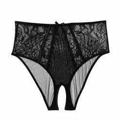Playful Promises Fallon High Waisted Crotchless Brief 7 Playful Promises Fallon High Waisted Crotchless Brief -Stockings Shop playful promises brief fallon black lace and mesh high waisted crotchless brief 30244920623152 2000x 2920dee5 0a27 4b4e 807e 3d1c26ced887