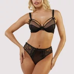 Playful Promises Fallon High Waisted Crotchless Brief 6 Playful Promises Fallon High Waisted Crotchless Brief -Stockings Shop playful promises brief fallon black lace and mesh midi brief 30295061528624 2000x 289276a5 5d9f 4fc9 bc84 47a72b5f377d
