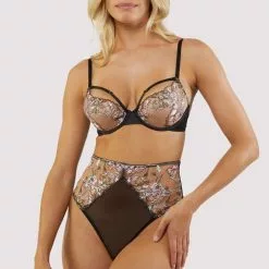 Playful Promises Mayla Embroidered High Waist Thong