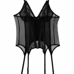 Playful Promises Fallon Basque -Stockings Shop playful promises corsets waspies fallon black lace and mesh basque 30244677353520 2000x 3f40d8cb d930 4008 827a 374a09be2350