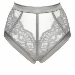 Prelude Milano Prelude Marlene Grey High Waist Brief -Stockings Shop yd303 yd303.gri 3 Mayfair Stockings 151
