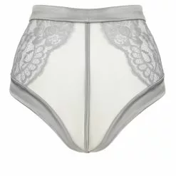 Prelude Milano Prelude Marlene Grey High Waist Brief -Stockings Shop yd303 yd303.gri 4 Mayfair Stockings 150